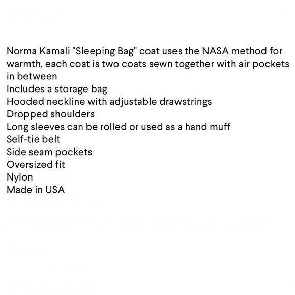 Norma Kamali Hooded Sleeping Bag Car Coat, M/L - Picture 16 of 16